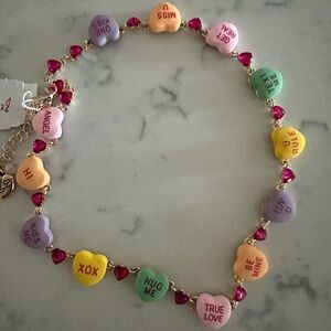 Colorful Heart Charm Necklace